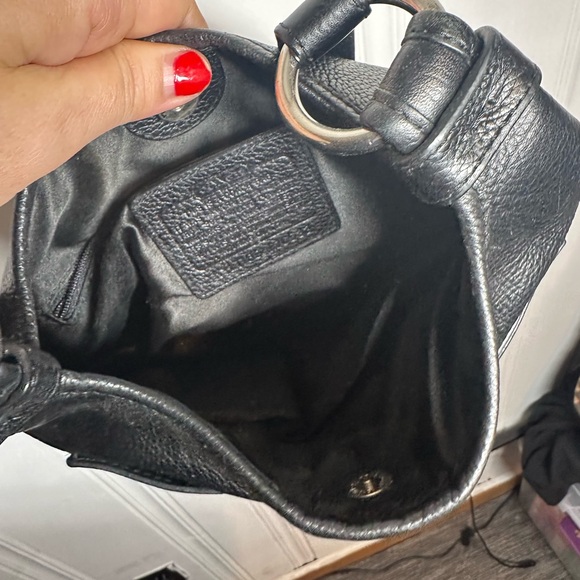 Vintage Coach F16533 Penelope Black Pebble Leather Crossbody Bag - Picture 6 of 8